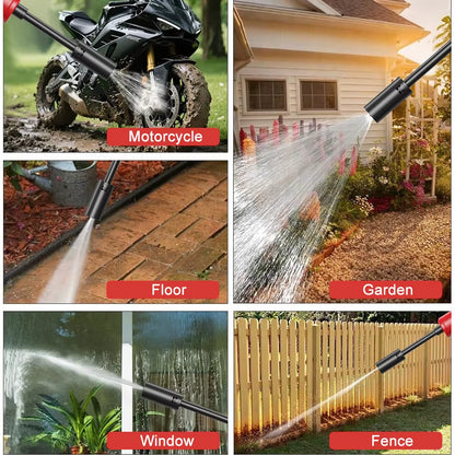 100Bar Electric Car Washer Gun Wireless High Pressure Cleaner Foammulti-Function Nozzle Protable Car Home Wash Garden Spray
