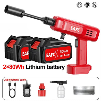 100Bar Electric Car Washer Gun Wireless High Pressure Cleaner Foammulti-Function Nozzle Protable Car Home Wash Garden Spray